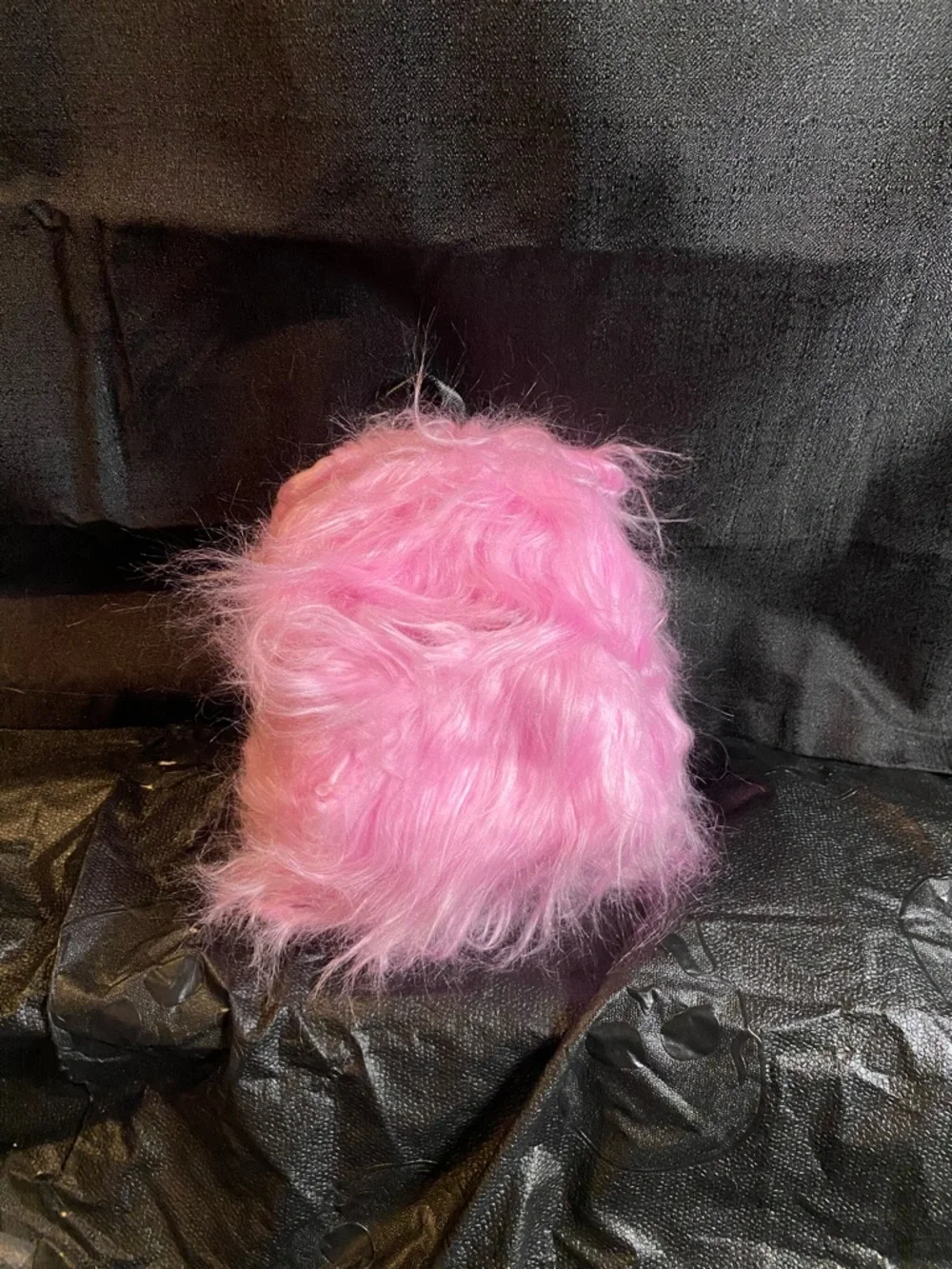 Sugar Thrillz Pink Fuzzy Kids Backpack - Picture 6 of 6